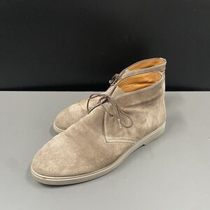Magnanni Duran Mens Size 7.5 Chukka Ankle Grey Suede Casual Boots Shoes EU Sz 40